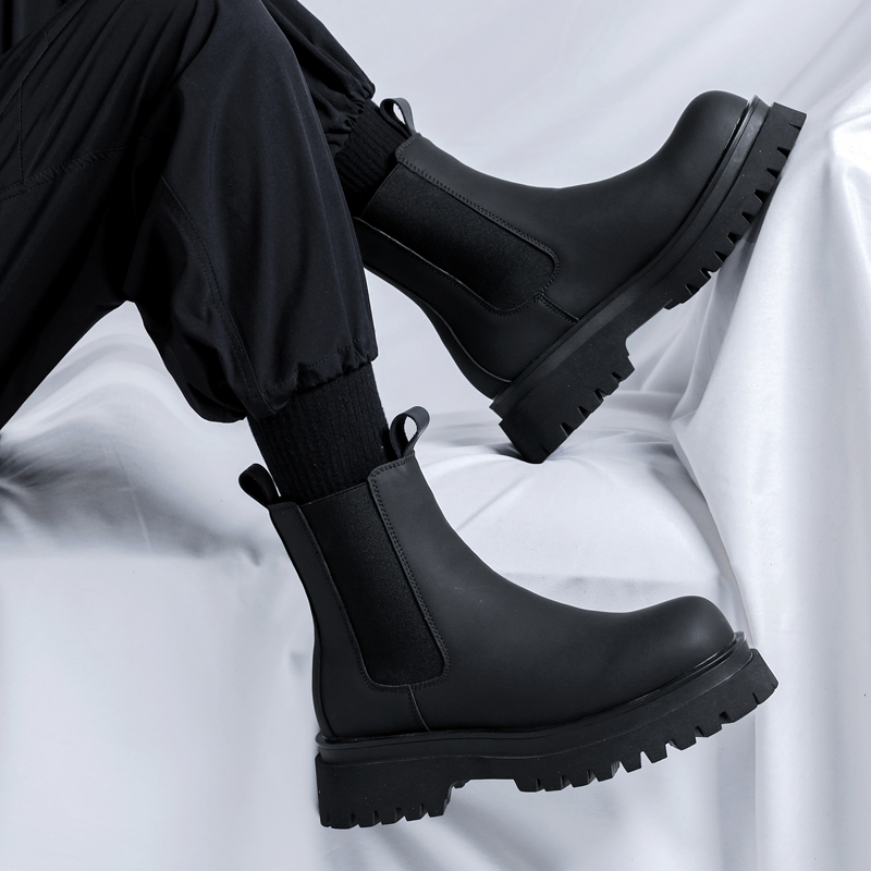 Shoes Heels Men - 2026 Platform Black High Top Boots